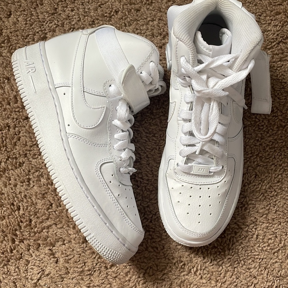 White Nike Hightops